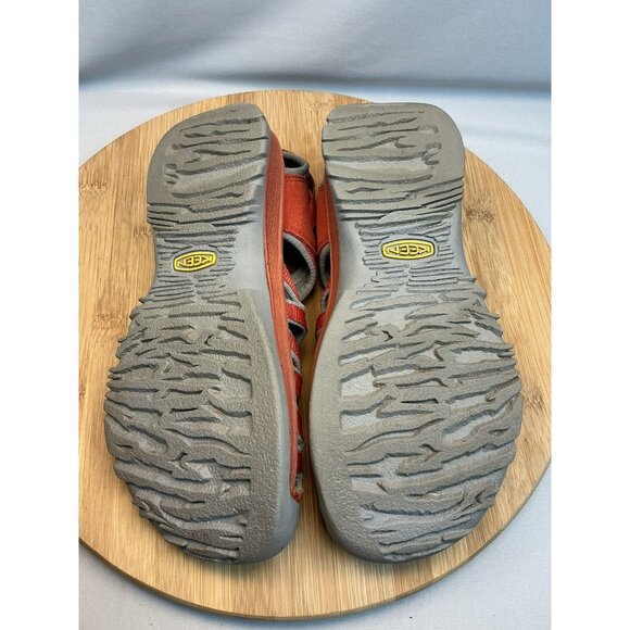Keen Whisper Sandals Size 6.5 Orange Adjustable Fit Waterproof Sport Hiking - Picture 8 of 8